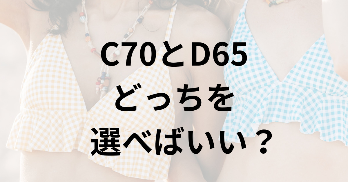 C70とD65 どっちを 選べばいい？